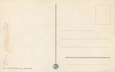 Genebra — vista aérea — Phototypie Co., Neuchâtel, n° 7914 — Verso