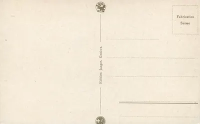 Ginevra - Quai du Mont-Blanc e Vista sulla Città — Edizione Jaeger, Ginevra — Verso