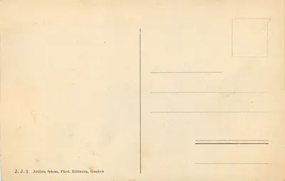 Genewa i Mont-Blanc — J. J. 1, Jullien bracia, Fot. Wydawcy, Genewa — Rewers