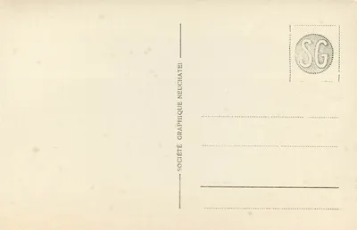 Szpital Świętego Bernarda — 2472 m — Société Graphique Neuchâtel — Rewers