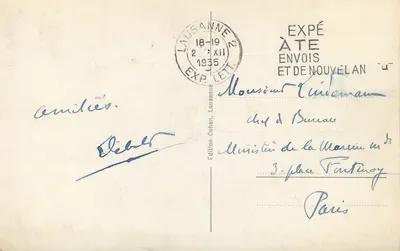 Lausanne. O Castelo — Edição Tantinoy, n° 601 — Verso