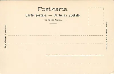 Lucerna. Monumento del leone — E. Goetz, Lucerna, n° 528 — Verso
