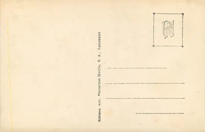 Zamek Chillon — Podziemia — Wydawnictwo Art. Ferrochet-Matille, S.A. Lausanne, nr 3888 — Rewers