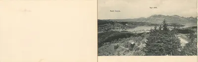 Lucerne. Panorama vom Sonnenberg gesehen — E. Geetz, Fot. Luzern, Nr. 1734 — Rückseite
