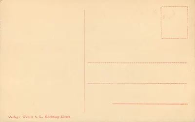 Zurique, Utoquai, Fraumünster, St. Peter und Großmünster — Verlag Wehrli A.G., Kilchberg-Zürich, n° 2773 — Verso