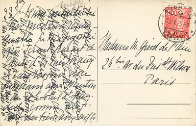 Seagulls of Lake Geneva — series 2116 — unidentified publisher — Back