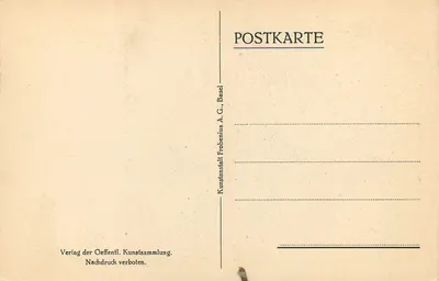 Portret Bonifaziusa Amerbacha — H. Holbein d.J., 1519 — Oeffentliche Kunstsammlung, Basel — Rewers