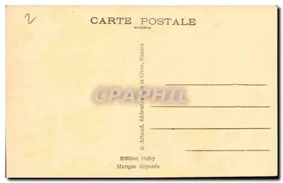 VANNES — O Monumento aos Mortos 1914-1918 — Gaby, edição — Verso