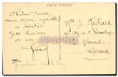 Marselha - A Catedral e a Joliette — Edição La Cigogne, n° 153 — Verso