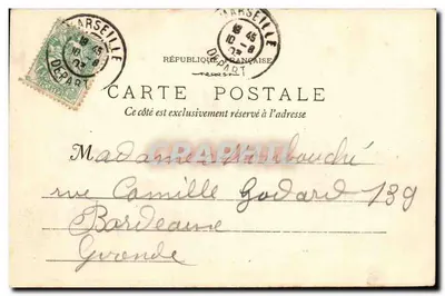 Marseille - 28 - Le Fort Saint Jean — Phototypie E. Lacour, 19, rue Thubanéan — Verso