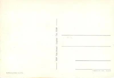 Lugano — vista panorâmica — P. MAHZAR S.R.L.-SCHIO — Verso