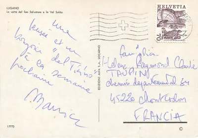 Lugano — Wierzchołek San Salvatore i Dolina Solda — Wydawnictwo Alfa S.A. Locarno — Rewers