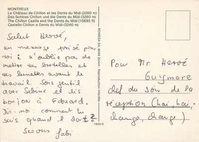 Zamek Chillon — Montreux — ROWESIA SA, 8049 Zurych — Rewers