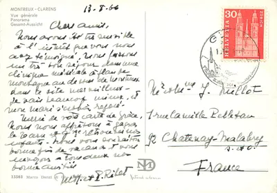 Montreux-Clarens — Ogólny widok — Marco Danzi & Co. nr 15503 — Rewers