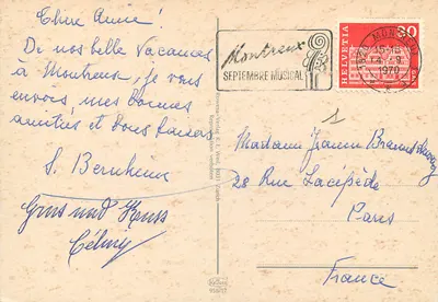 Patos e castelo — Lembrete de Montreux — Krüger 958/17 — Verso