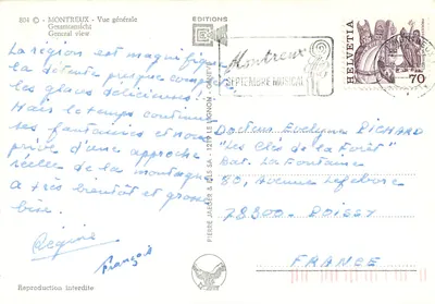Montreux — Ogólny widok — Wydawnictwo Lignon — Rewers