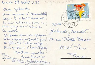 Neuchâtel — vista panorámica y monumentos — Ediciones R. Jeanneret — Reverso