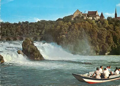 Rheinfall bei Neuhausen — avec Schloss Laufen — Verlag A. Kienzler, Neuhausen