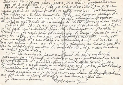 La Tour-de-Peilz — widok z portu i gór — wydawnictwo Berbocchet S.A. nr 6955 — Rewers