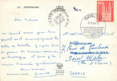 Mont Cervin — Szwajcaria — Wydawnictwo Jaeger, Genewa — Rewers