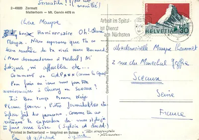 Matterhorn — widok panoramiczny — Color-Photo Klopfenstein, n°2-49920 — Rewers