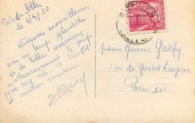 Soller - El Puerto — widok z lotu — wydawca J. Firkourt, nr 7824 — Rewers
