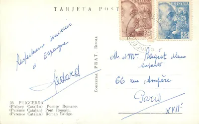 Puigcerdà — Pont Romain — Comercial Prat Ripoll — Verso