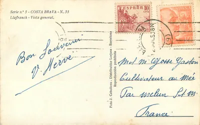 Llafranch - Widok ogólny — Costa Brava, seria n°5, wydawca Llafranch — Rewers