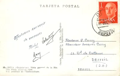 Deva (Guipúzcoa) — Vista geral da ría — García Garrabéla y Cía. — Verso