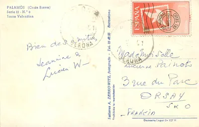 Palamós (Costa Brava) — Torre Valentina Hotel — Taller A. Zerko Witz — Verso