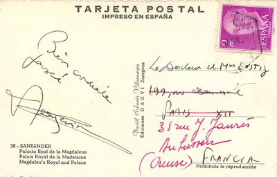 Palácio Real da Magdalena — Santander — Edições DÁRVI Zaragoza, n°38 — Verso