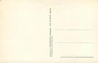 Kathedrale von Barcelona — nächtliche Ansicht — Verlag Zerkowitz, Nr. 583 — Rückseite