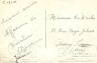 Barcelonę — Plac Pokoju z pomnikiem Kolumba i Aduanas — wydawca 'Turismo' n°225 — Rewers