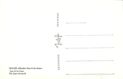 Alhambra — Działanie Leónów — Wydawnictwo Granada — Rewers