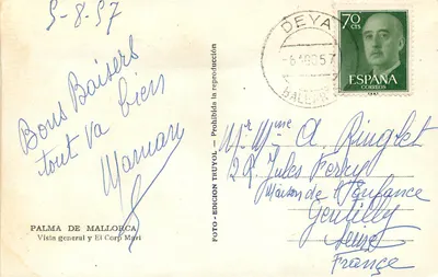 Palma de Mallorca — Ogólny widok i port — Wydawnictwo Truyol — Rewers
