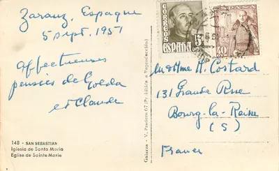 Kościół Świętej Maryi w San Sebastián – Galarza – wydawca Galarza, nr 148 — Rewers