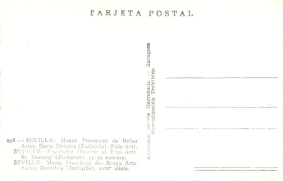 Santa Doroteia — Museu Provincial de Belas Artes de Sevilha — edição García Garraballa — Verso