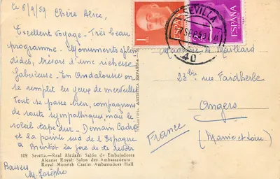 Alcazar Real — Salão dos Embaixadores — Sevilla — Verso