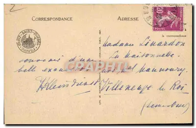 Mont-Saint-Michel — Strona Południowa, widok wykonany z Wschodu Digue — CPAPHIL nr 81 — Rewers