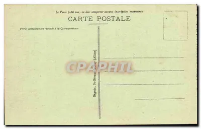 Mont-Dore — O Capucino — A Auvergne pitoresca — Editor Ideal, n° 3249 — Verso