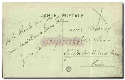 LA ROCHE-sur-YON — (Vendée) Ogólny widok na Plac Zbrojny — Wyd. Jehly-Poupin, Mortagne — Rewers