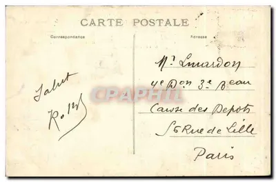 L'Auvergne — Chaos de Casteltinet, l'Aiguille et le Pain de Sucre au fond le Puy Griou — L. Delhostal — Verso