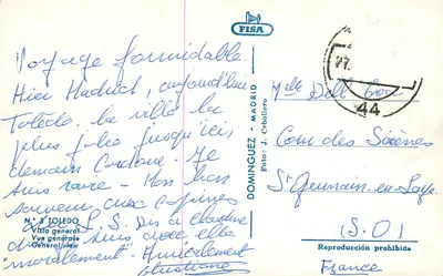 Toledo — Ogólny widok — DOMINGUEZ, Madryt — Rewers