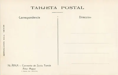 Ávila — Klasztor Świętego Tomasza — Ołtarz główny — Rewers