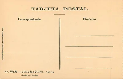 Ávila — Igreja de São Vicente — Galeria — Verso