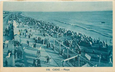 Cádiz — Praia — L. Roisin, fot. — Barcelona, n° 53.425
