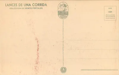 Torero i byk — Verónica — Wydawnictwo Strenvila, seria 1059 — Rewers