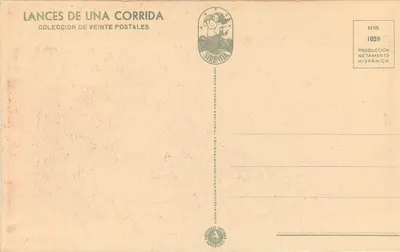Una Vara — Tuser — Sirenta, seria 1059 — Rewers