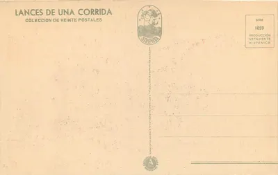 Caída al Descubierto — scena towarzyska — Sirentica, seria 1059 — Rewers