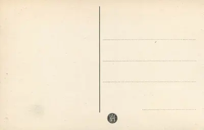 Toledo - Porta principal do Alcázar — editor AIE, n° 45 — Verso